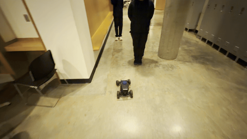 Autonomous RC car: obstacle avoidance demo